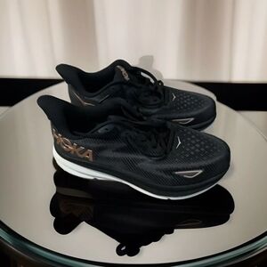 Size 9.5 - Hoka One One Clifton 9 Black White W